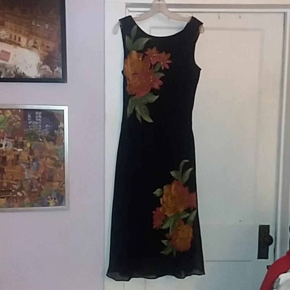 Beautiful black dress with sequin embellishment